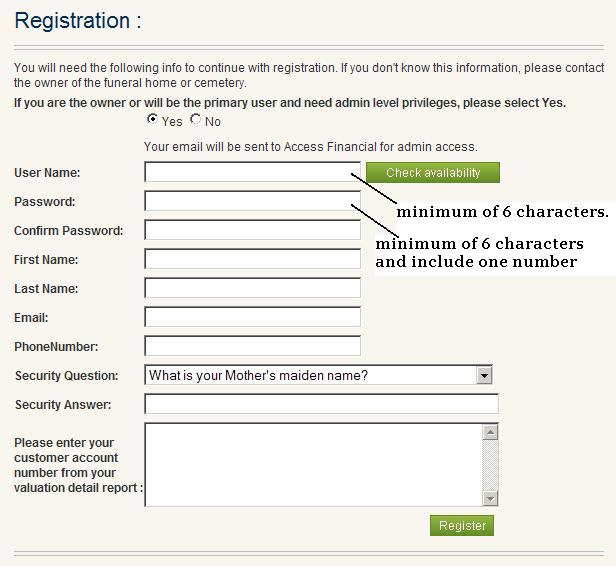 Complete Registration Form